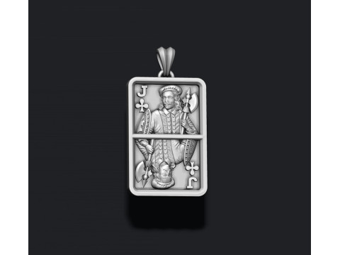Club Jack playing card pendant light Modelo de Impressão 3D
