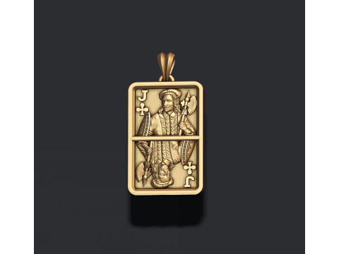 Club Jack playing card pendant light Modelo de Impressão 3D