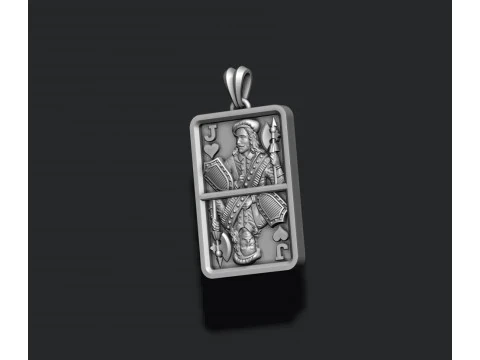 Heart Jack playing card pendant light 3D print model 3D Print Model