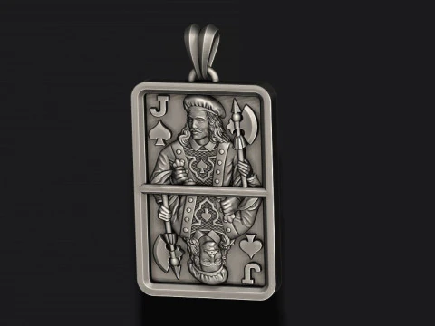 Spade Jack playing card pendant light 3D Print Model