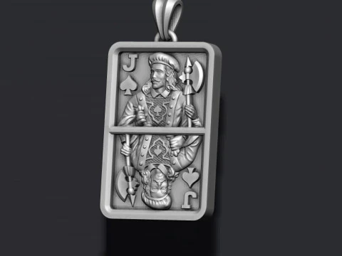 Spade Jack playing card pendant light 3D Print Model