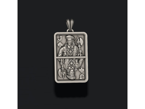 Spade Jack playing card pendant light 3D Druckmodell