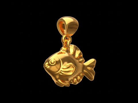 Fish pendant Free 3D print model Modelo de impresión 3D