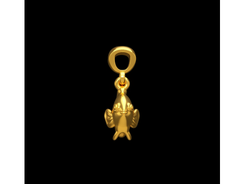 Fish pendant Free 3D print model Modelo de impresión 3D
