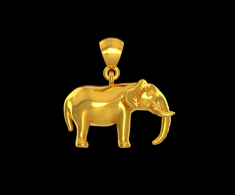 Elephant pendant free Free 3D print model 3D Print Model .c4d .max .obj .3ds .fbx .stl .blend 