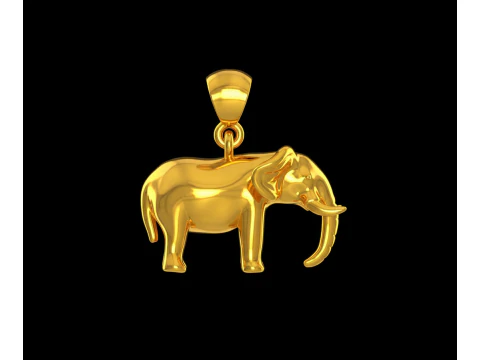 Pingente de elefante gr&aacute;tis Modelo de impress&atilde;o 3D gr&aacute;tis Modelo de Impressão 3D