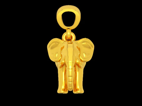 Elephant pendant free Free 3D print model 3D Print Model