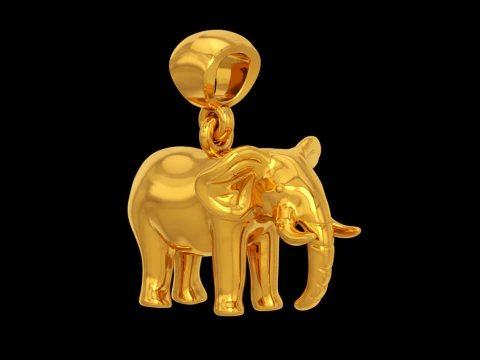 Elephant pendant free Free 3D print model 3D Print Model