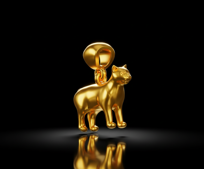 Cat pendant free Free 3D print model 3D Print Model .c4d .max .obj .3ds .fbx .stl .blend 
