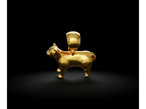 Cat pendant free Free 3D print model 3D Print Model