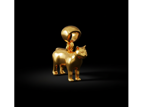 Cat pendant free Free 3D print model 3D Print Model