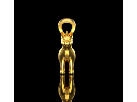 Cat pendant free Free 3D print model 3D Print Model
