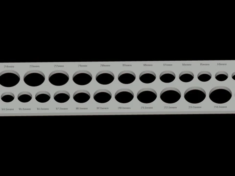 Practical ring size tester Free 3D print model 3D Print Model