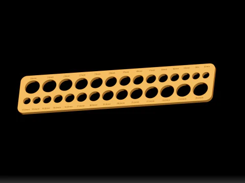 Practical ring size tester Free 3D print model 3D Print Model