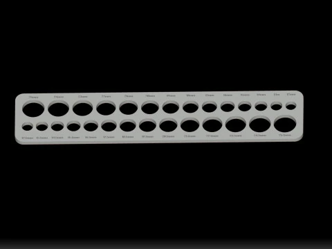 Practical ring size tester Free 3D print model 3D Print Model
