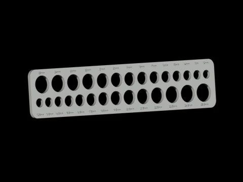 Practical ring size tester Free 3D print model 3D Print Model