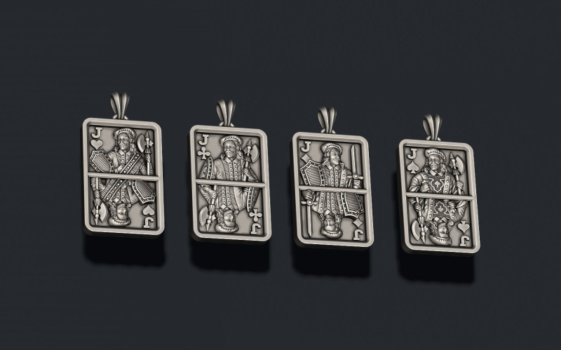 트럼프패 잭 펜던트 라이트 팩 컬렉션 3D 프린트 모델 .c4d .max .obj .3ds .fbx .stl .blend