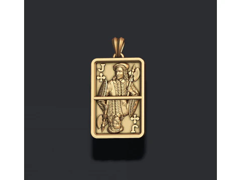Playing card Jack pendants light pack Collection 3D Print Model