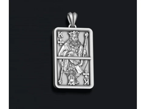 클럽 킹 펜던트 조명 3D 프린트 모델 3D 프린트 모델