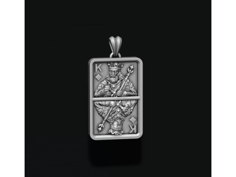 Подвесной светильник Diamond King 3D модель для печати 3D Принт Модель