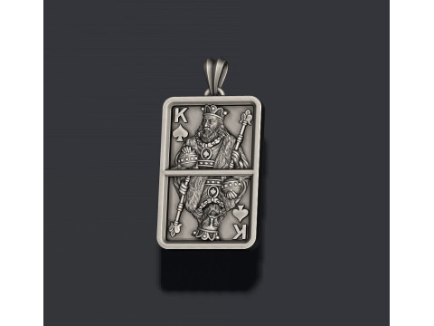 Collezione di set di luci a sospensione KING di carte da gioco Modello di stampa 3D