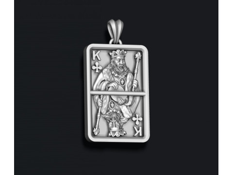 Collezione di set di luci a sospensione KING di carte da gioco Modello di stampa 3D