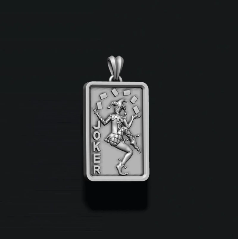 Joker playing card pendant light 3D print model 3D Print Model .c4d .max .obj .3ds .fbx .stl .blend 