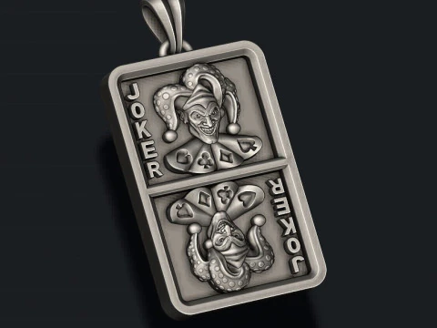 Joker playing card pendant light 3D print model 3D Print Model