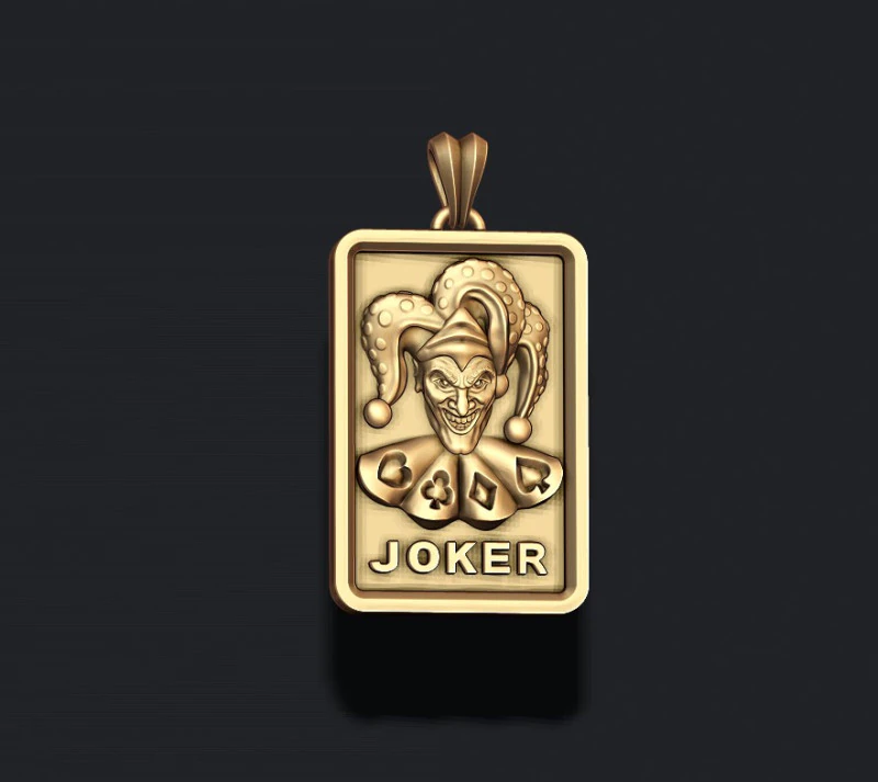 Joker playing card pendant light 3D print model 3D print model 3D Print Model .c4d .max .obj .3ds .fbx .stl .blend 