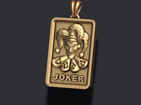 Joker playing card pendant light 3D print model 3D print model 3D Print Model