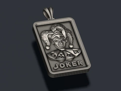 Joker playing card pendant light 3D print model 3D print model 3D Print Model