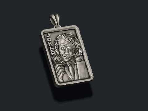 Joker playing card pendant light 3D print model 3D Print Model