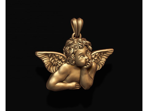 Pendentif ange r&ecirc;veur v3 mod&egrave;le d'impression 3D Modèles 3D en vedette