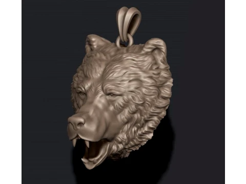 Bear pendant ring pack 3D Print Model