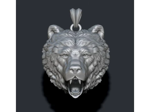 Bear pendant ring pack 3D Print Model