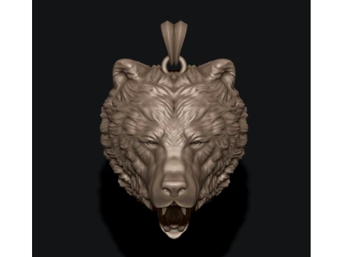 Bear pendant ring pack 3D Print Model