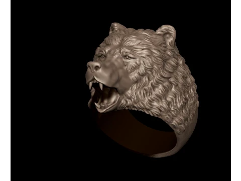 Bear pendant ring pack 3D Print Model