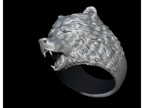 Bear pendant ring pack 3D Print Model