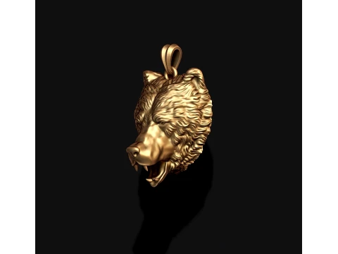 Bear pendant ring pack 3D Print Model