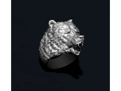 Bear pendant ring pack 3D Print Model