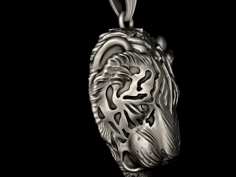 Tiger ring pendant pack 3D Print Model