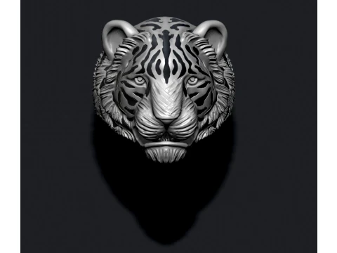 Tiger ring pendant pack 3D Print Model