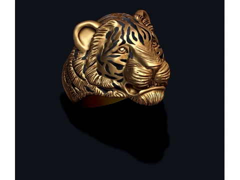 Tiger ring pendant pack 3D Print Model