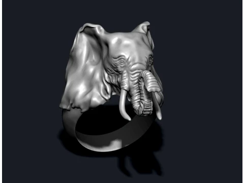 Elephant ring pendant v1 pack 3D Print Model
