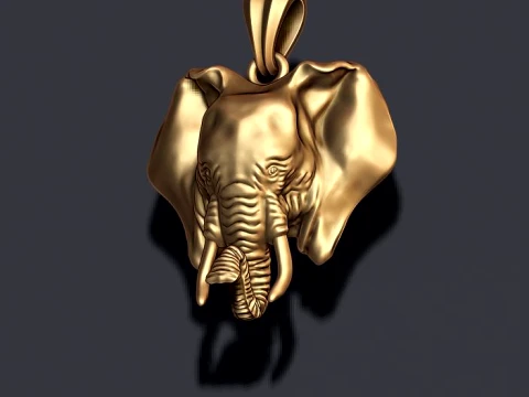 Elephant ring pendant v1 pack 3D Print Model