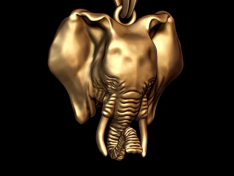 Elephant ring pendant v1 pack 3D Print Model