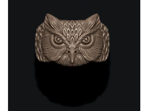 Owl ring pendant pack 3D Print Model