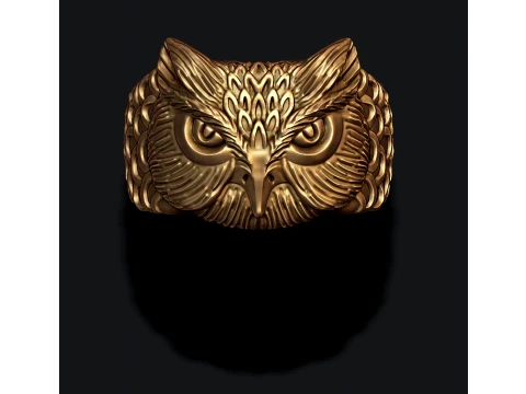 Owl ring pendant pack 3D Print Model