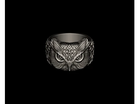 Owl ring pendant pack 3D Print Model