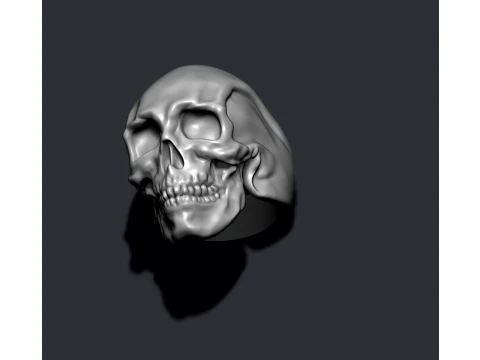 Skull ring pendant pack 3D Print Model
